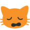 Weary Cat Face emoji on Google